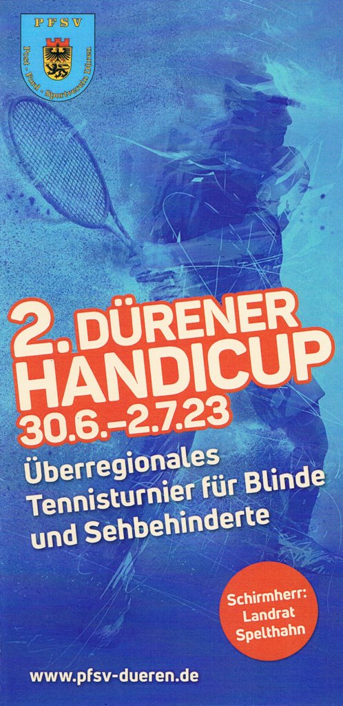 Flyer Dürener Handicup 2023 Seite 1